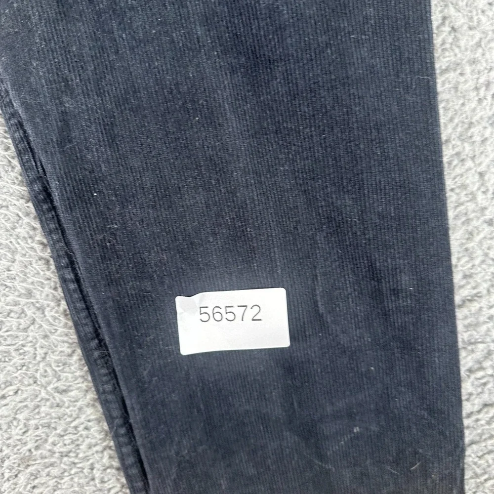 Levi's 502 Pant Mens 32x30 Black Cotton Corduroy Chino Straight Preppy Stretch